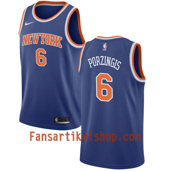 NBA New York Knicks Trikot Kristaps Porzingis 6 Nike 2017-18 Blau Swingman - Herren NBA New York Knicks Trikot Kristaps Porzingis 6 Nike 2017-18 Blau Swingman - Herren